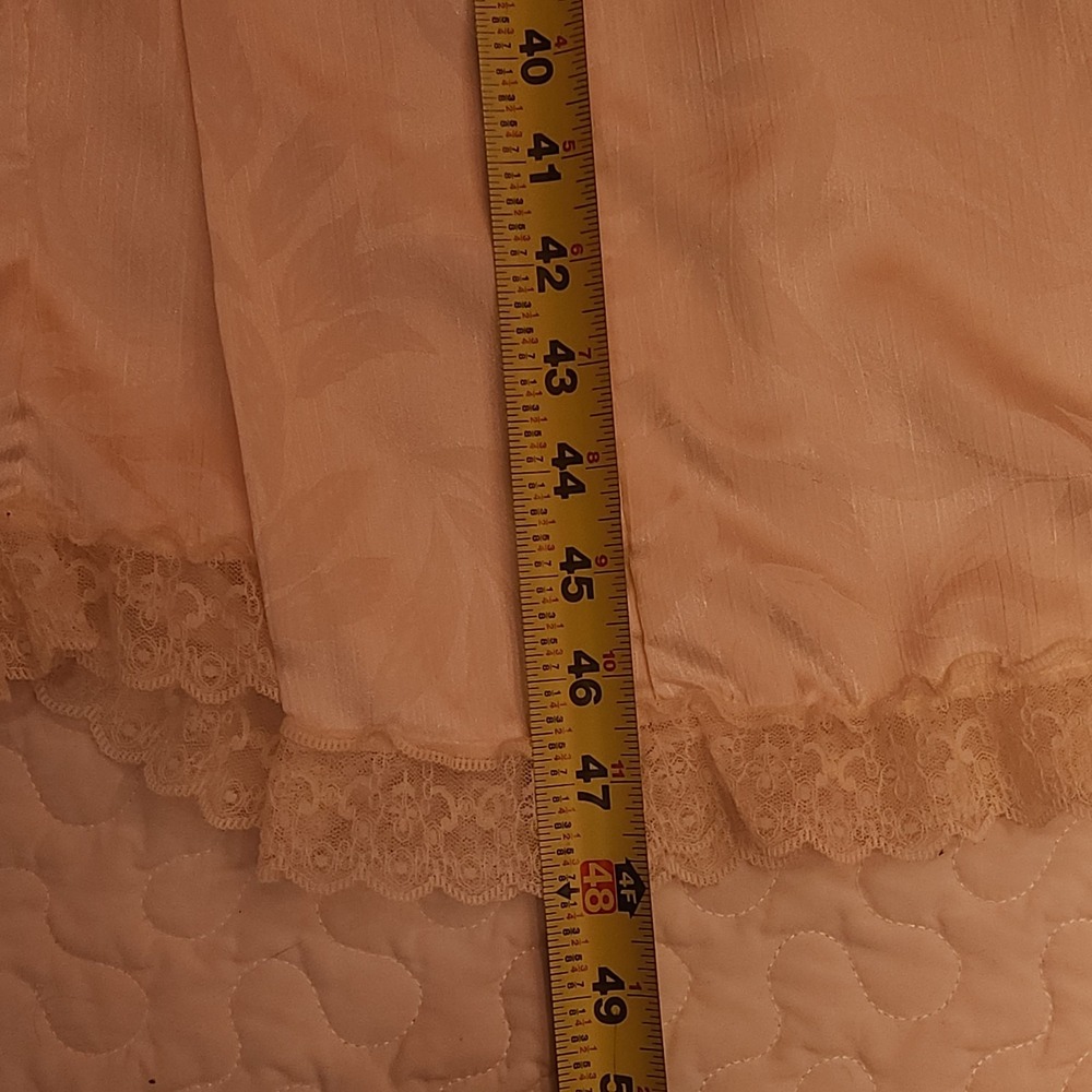 Vtg 1960s Christian Dior Cream Long ROBE Ivory Bridal Hollywood SAKS 5th Small - Picture 11 of 14